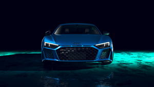 Audi R8, Dark aesthetic, Supercars, Luxury sports cars, Dark background, Neon light, 4K wallpaper