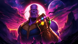 Thanos, Supervillain, Superheroes, Ai, Artist, Artwork, Digital Art, Deviantart, 4K wallpaper