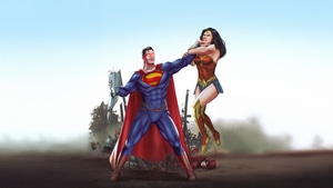 Superman, Wonder Woman, Superheroes, Artwork, Art, Digital Art, Artstation, 4K wallpaper
