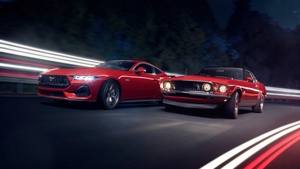 Ford Mustang, Classic, Red cars, Racing cars, 4K wallpaper