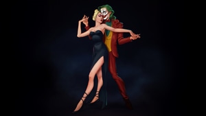 Joker Folie A Deux, Joker, Harley Quinn, Superheroes, Artwork, Digital Art, Ai, Art, Lady Gaga, Joaquin Phoenix, Artstation, 4K wallpaper