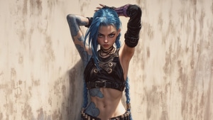 Jinx League Of Legends, League Of Legends, Games, Ai, Artwork, Digital Art, Art, Video Games, , 4K wallpaper