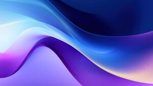 Blue abstract, Waves, 4K wallpaper