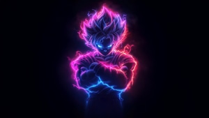 Goku, Anime, Artwork, Digital Art, Art, Deviantart, Dark, Black, Ai, Artist, 4K wallpaper