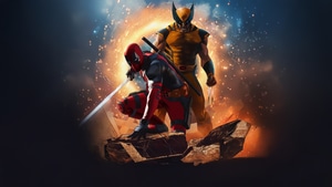 Deadpool And Wolverine, Deadpool 3, Wolverine, Deadpool, Superheroes, Artwork, Digital Art, Ai, 4K wallpaper