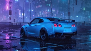 Nissan, Nissan Gtr, Cars, Artwork, Art, Digital Art, Ai, 4K wallpaper