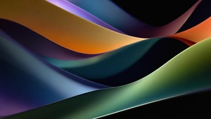 Colorful abstract, Waves, 4K wallpaper
