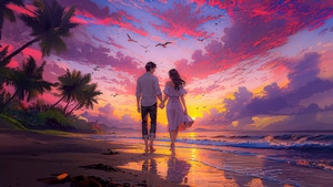Love, Couple, Artist, Artwork, Digital Art, Ai, , 4K wallpaper