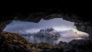 Norway, Mountains, Mountain, Lake, Sky, Clouds, Nature, 4K wallpaper