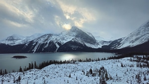 Mount Sarrail, Snow, Mountains, Mountain, Lake, Sky, Nature, 4K wallpaper