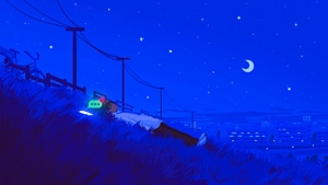 Artist, Artwork, Art, Digital Art, Alone, Boy, Stars, Moon, Artstation, 4K wallpaper
