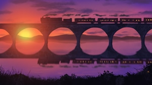 Train, Artist, Artwork, Digital Art, Art, Deviantart, 4K wallpaper