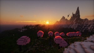 Minecraft, Sunset, Artist, Artwork, Digital Art, Art, 4K wallpaper