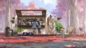 Couple, Love, Coffee, Artist, Artwork, Art, Digital Art, Artstation, 4K wallpaper