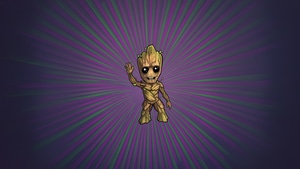 Baby Groot, Digital Art, Artwork, Superheroes, Artstation, 4K wallpaper