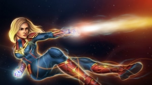 Captain Marvel, Superheroes, Artwork, Digital Art, Art, Artstation, 4K wallpaper