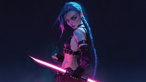 Jinx League Of Legends, League Of Legends, Games, 2024 Games, Artwork, Art, Digital Art, Video Games, 4K wallpaper