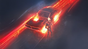 Ghost Rider, Superheroes, Artwork, Digital Art, Art, 4K wallpaper