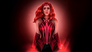 Scarlet Witch, Superheroes, Artwork, Digital Art, Ai, Artstation, 4K wallpaper