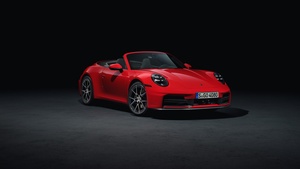 Porsche 911 Carrera Cabriolet, 2024, Dark background, 4K wallpaper