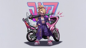 Artist, Artwork, Digital Art, Biker, Bike, Art, Artstation, 4K wallpaper