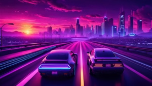 Artist, Artwork, Art, Digital Art, Synthwave, Skyline, Deviantart, 4K wallpaper