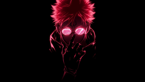 Dope, Sukuna, Pink aesthetic, Glowing, AMOLED, Black background, 4K wallpaper