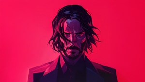 John Wick, Movies, Keanu Reeves, Artwork, Art, Digital Art, Ai, 4K wallpaper
