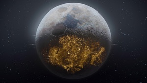 Moon, Future, Lunar craters, 4K wallpaper