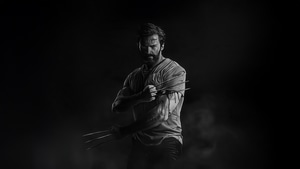 Wolverine, Superheroes, Artwork, Digital Art, Art, Ai, Dark, Monochrome, Black And White, 4K wallpaper