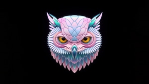 Owl, Minimalism, Minimalist, Artist, Artwork, Digital Art, Dark, Black, 4K wallpaper