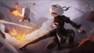 Nier Automata, Games, Artwork, Digital Art, Anime, Video Games, 4K wallpaper