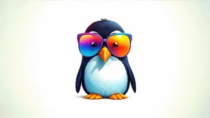 Penguin, Artist, Artwork, Art, Digital Art, Ai, 4K wallpaper