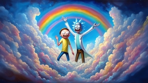 Rick, Rick And Morty, Morty, Cartoons, Tv Shows, Animated Tv Series, Artist, Artwork, Deviantart, Ai, 4K wallpaper
