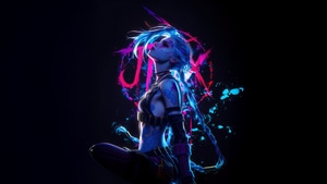 Jinx League Of Legends, League Of Legends, Games, Dark, Black, Artwork, Art, Digital Art, Ai, Video Games, 4K wallpaper