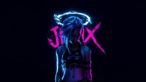 Jinx League Of Legends, League Of Legends, Games, Dark, Black, Artwork, Art, Digital Art, Ai, Video Games, 4K wallpaper