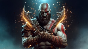 Kratos, God Of War, Artwork, Ai, Digital Art, Games, Video Games, Deviantart, 4K wallpaper