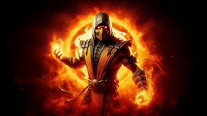Scorpion, Mortal Kombat, Games, Ai, Artwork, Digital Art, Video Games, Deviantart, 4K wallpaper