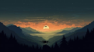 Artist, Artwork, Digital Art, Minimalism, Minimalist, Scenery, Landscape, 4K wallpaper