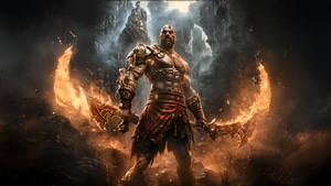 Kratos, God Of War, Games, 2024 Games, Ps Games, Artwork, Video Games, Ai, 4K wallpaper