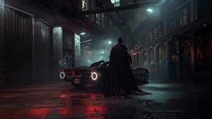 The Batman, Batman, Superheroes, Artwork, Digital Art, Batmobile, , 4K wallpaper