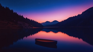 Boat, Minimalism, Minimalist, Lake, Reflection, Artist, Artwork, Digital Art, 4K wallpaper