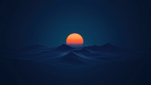 Sunrise, Minimalism, Minimalist, Ai, Artist, Artwork, Digital Art, 4K wallpaper