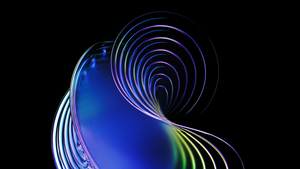 AMOLED, Abstract art, Swirls, Black background, 4K wallpaper