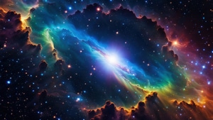 Rainbow, Nebula, Space, Colorful, Digital Universe, Galaxy, Artist, Artwork, Digital Art, Deviantart, 4K wallpaper