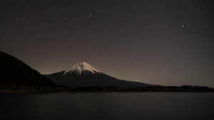 Mount Fuji, Mountains, Nature, Japan, World, Sky, Night, 4K wallpaper