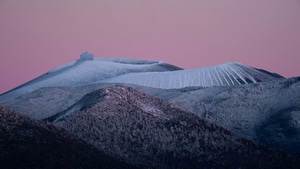 Nature, Mountains, Landscape, Sky, Trees, Winter, Snow, 4K wallpaper