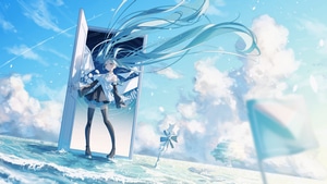 Hatsune Miku, Vocaloid, Anime, Anime Girl, Artist, Artwork, Digital Art, 4K wallpaper
