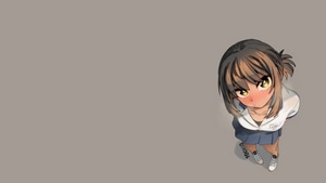 Anime Girl, Anime, Minimalism, Minimalist, Artist, Artwork, Digital Art, 4K wallpaper