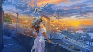 Bridge, Artist, Artwork, Digital Art, Pixiv, 4K wallpaper